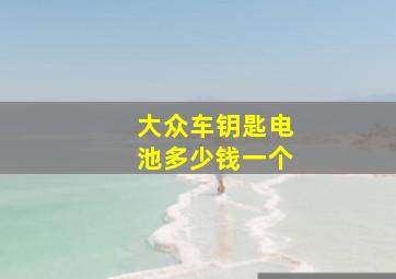 大众车钥匙电池多少钱一个