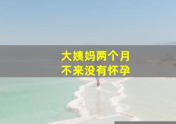 大姨妈两个月不来没有怀孕