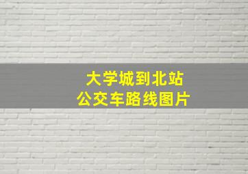 大学城到北站公交车路线图片