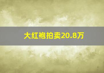 大红袍拍卖20.8万