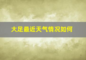 大足最近天气情况如何