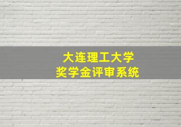 大连理工大学奖学金评审系统