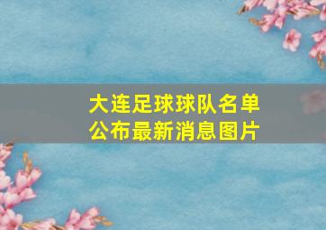 大连足球球队名单公布最新消息图片