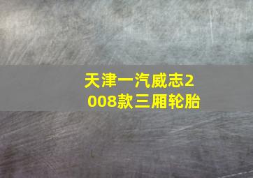 天津一汽威志2008款三厢轮胎