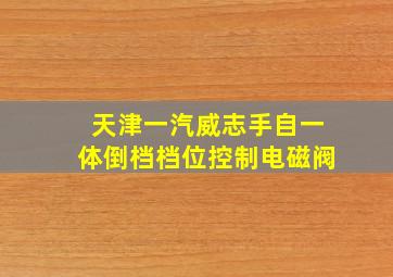 天津一汽威志手自一体倒档档位控制电磁阀