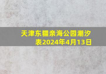 天津东疆亲海公园潮汐表2024年4月13日