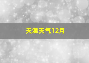 天津天气12月