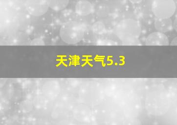 天津天气5.3