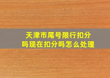 天津市尾号限行扣分吗现在扣分吗怎么处理