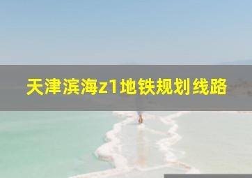 天津滨海z1地铁规划线路