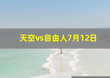 天空vs自由人7月12日