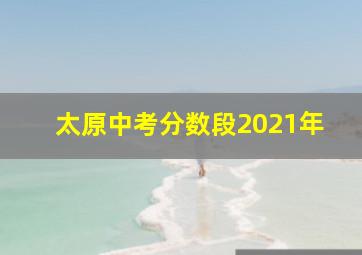 太原中考分数段2021年