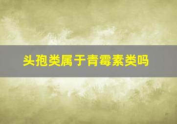 头孢类属于青霉素类吗