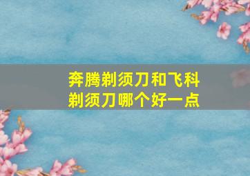 奔腾剃须刀和飞科剃须刀哪个好一点