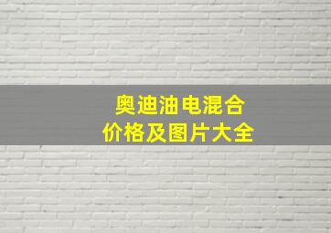 奥迪油电混合价格及图片大全