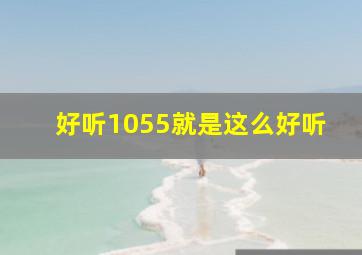 好听1055就是这么好听