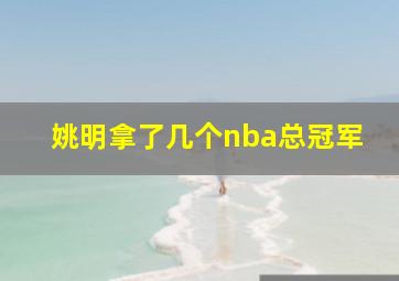 姚明拿了几个nba总冠军