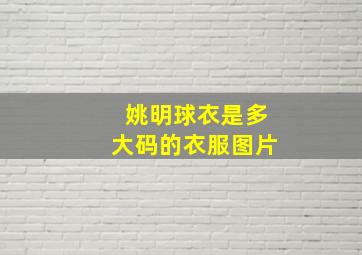 姚明球衣是多大码的衣服图片