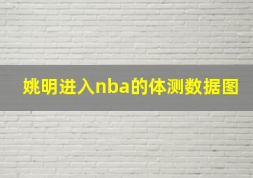 姚明进入nba的体测数据图