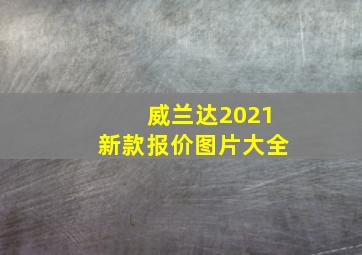 威兰达2021新款报价图片大全