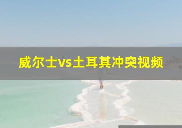 威尔士vs土耳其冲突视频