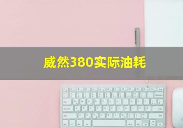 威然380实际油耗