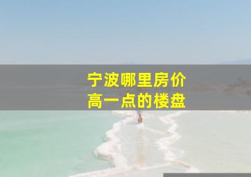 宁波哪里房价高一点的楼盘