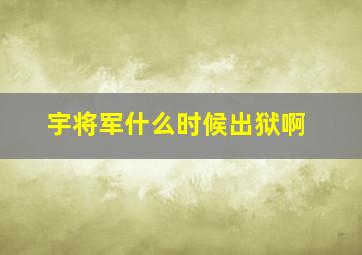 宇将军什么时候出狱啊