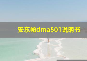 安东帕dma501说明书