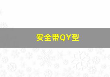 安全带QY型