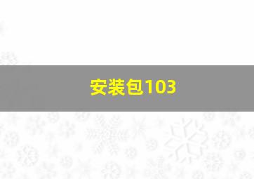 安装包103