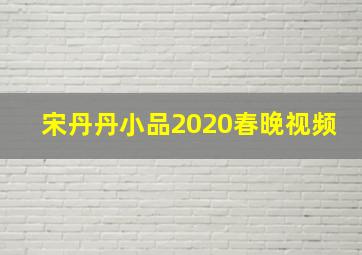 宋丹丹小品2020春晚视频