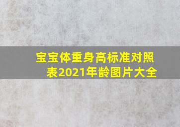 宝宝体重身高标准对照表2021年龄图片大全