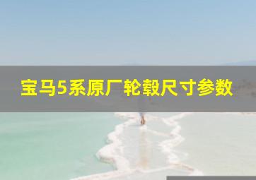 宝马5系原厂轮毂尺寸参数