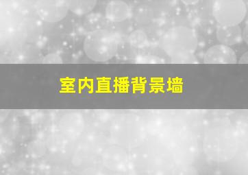 室内直播背景墙