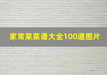 家常菜菜谱大全100道图片