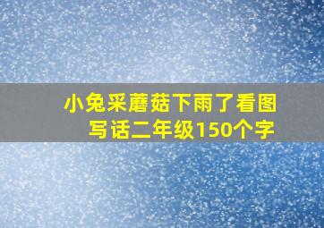 小兔采蘑菇下雨了看图写话二年级150个字