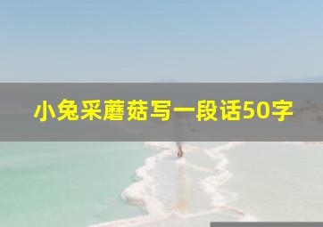 小兔采蘑菇写一段话50字