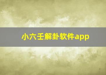 小六壬解卦软件app