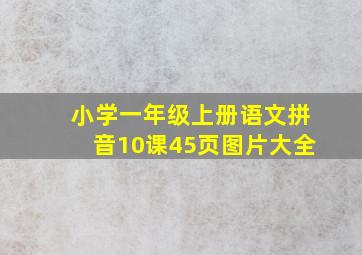 小学一年级上册语文拼音10课45页图片大全