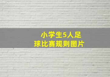 小学生5人足球比赛规则图片