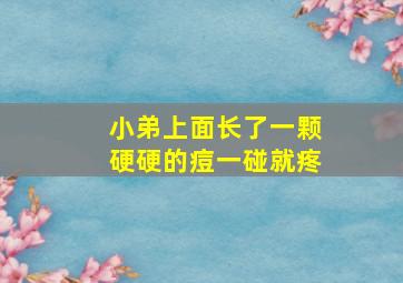 小弟上面长了一颗硬硬的痘一碰就疼