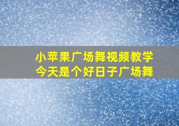 小苹果广场舞视频教学今天是个好日子广场舞