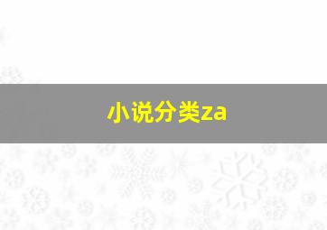 小说分类za