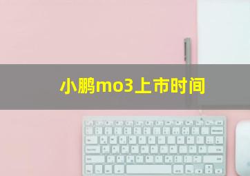 小鹏mo3上市时间