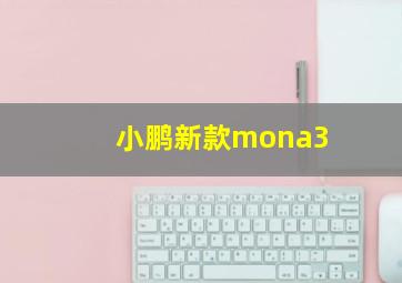 小鹏新款mona3