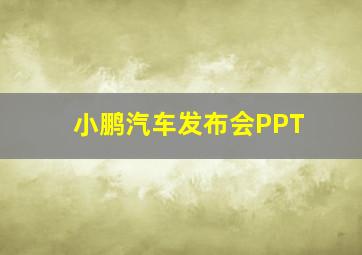 小鹏汽车发布会PPT