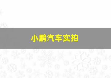 小鹏汽车实拍