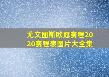 尤文图斯欧冠赛程2020赛程表图片大全集