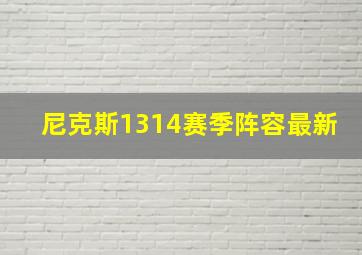 尼克斯1314赛季阵容最新